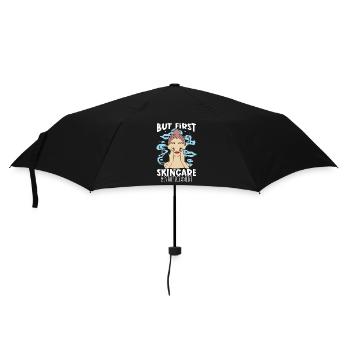 Aesthetician But First Skin Care Dermatologist - Umbrella (small) - black - Front