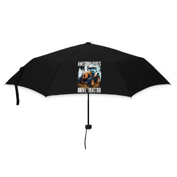 Tolle Kerle Fahren Traktor Landwirt Bauer Geschenk - Regenschirm (klein) - Schwarz - Vorne