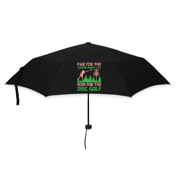 Disc Golf Player Disc Golfer Frisbee Player Par Pu - Umbrella (small) - black - Front