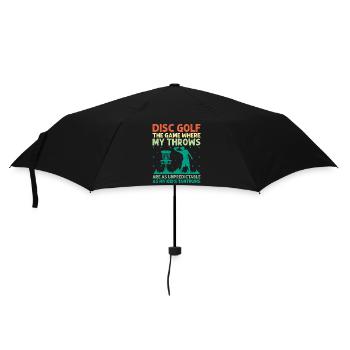 Disc Golf Player Disc Golfer Frisbee Player Par Pu - Parapluie standard - noir - Devant