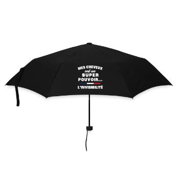 mes cheveux homme humour cheveux super pouvoir - Parapluie standard - noir - Devant