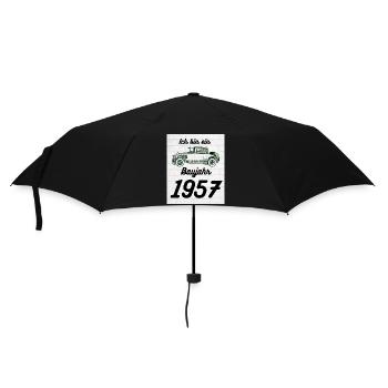 Oldtimer 1957 - Regenschirm (klein) - Schwarz - Vorne