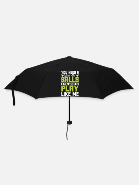 Golf Golfer - Regenschirm (klein) - Schwarz
