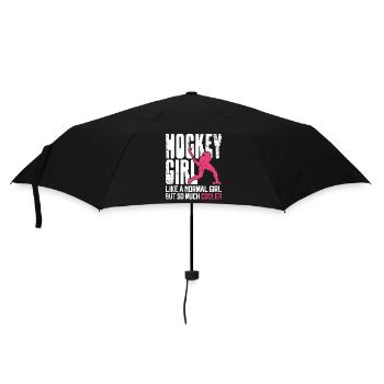 Hockey sur gazon Fille de hockey comme une - Parapluie standard - noir - Devant