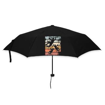 Handball Handballer - Regenschirm (klein) - Schwarz - Vorne