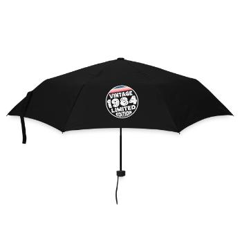 Vintage 1984 Birthday Gift Birthday Party - Umbrella (small) - black - Front