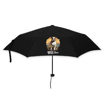 Dog American Bulldog - Umbrella (small) - black - Front