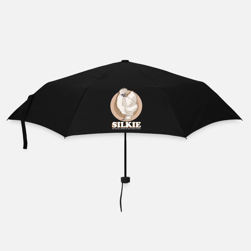 Seidenhuhn Seidenhühner Silkie Huhn Geschenk - Regenschirm (klein) - Schwarz