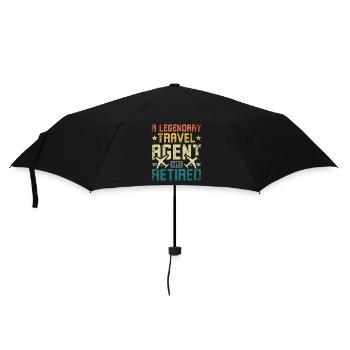 A legendary travel agent has retired - Umbrella (small) - black - Front