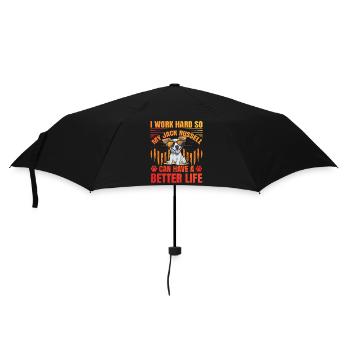 Je travaille dur pour que mon Jack Russell puisse avoir une meilleure - Parapluie standard - noir - Devant