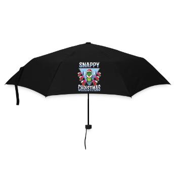 Snappy christmas - Umbrella (small) - black - Front