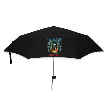 Take care! Farewell and a child of the dungeon - Umbrella (small) - black - Front