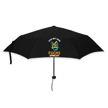 Fuchs - Regenschirm (klein) - Schwarz - Vorne