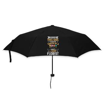 Mädchen Ist Bereits Von Einem Sexy Floristen - Regenschirm (klein) - Schwarz - Vorne