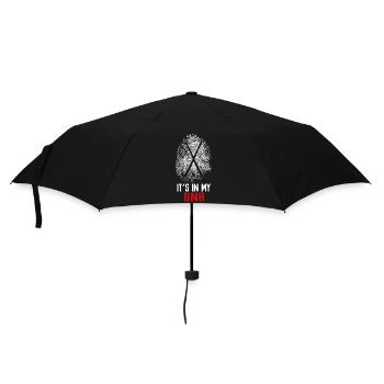 Field Hockey Fingerprint It's In - Regenschirm (klein) - Schwarz - Vorne