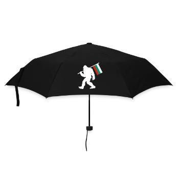 Bulgaria Bigfoot - Umbrella (small) - black - Front