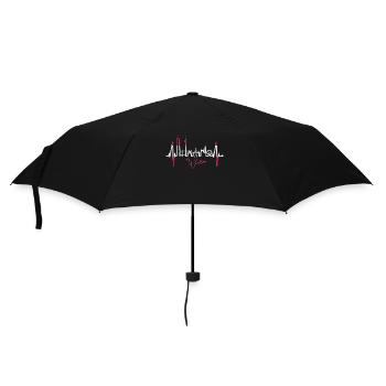 Vienna Skyline Heartbeat Austria Love Vienna - Umbrella (small) - black - Front