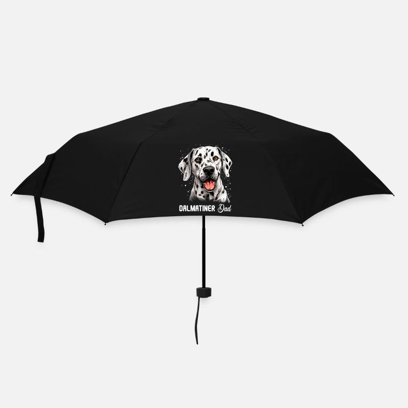 Hund Dalmatiner - Regenschirm (klein) - Schwarz