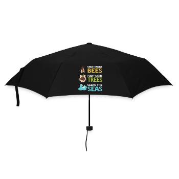 Earth Day Climate Change Environmentalists - Umbrella (small) - black - Front