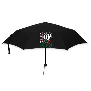 Freude in der Welt - Regenschirm (klein) - Schwarz - Vorne