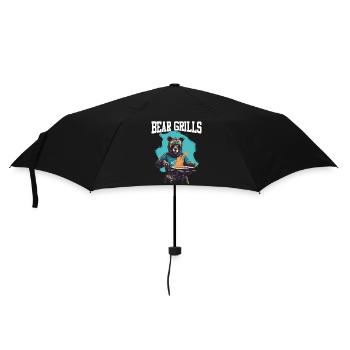 Bear Grills Barbecue BBQ Grillades Camping Sauvage - Parapluie standard - noir - Devant