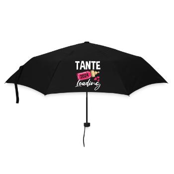 Werdende Tante 2024 - Regenschirm (klein) - Schwarz - Vorne