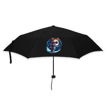 Venez faire un câlin au renard de l’espace - Parapluie standard - noir - Devant
