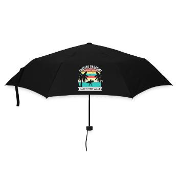 summer in paradise - Regenschirm (klein) - Schwarz - Vorne