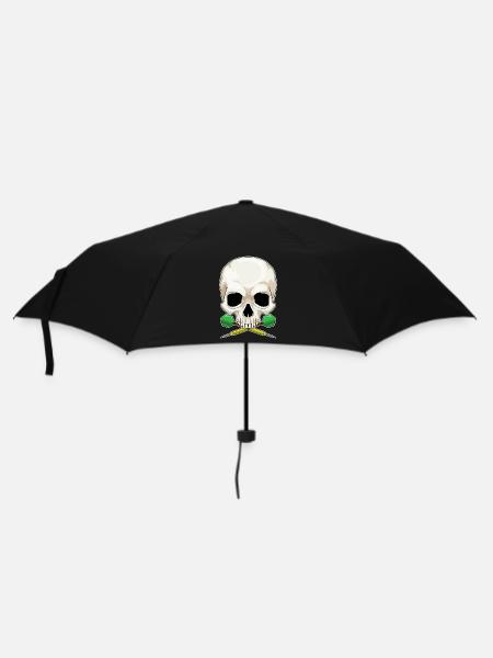 Totenkopf Dart Dartpfeil - Regenschirm (klein) - Schwarz
