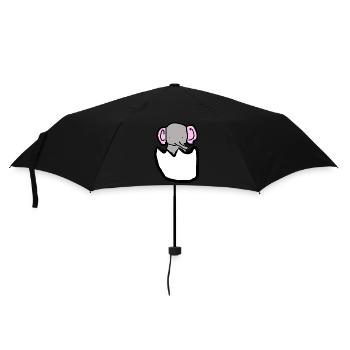 Éléphant - Parapluie standard - noir - Devant