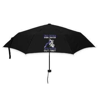 Jiu-Jitsu where you Ego gets tapped out first - Umbrella (small) - black - Front