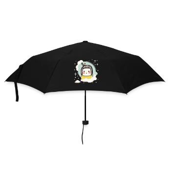 Chibi Kawaii Tofu Geisha - Parapluie standard - noir - Devant