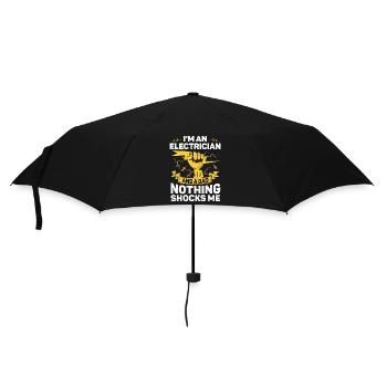 Electrician Gift - Umbrella (small) - black - Front