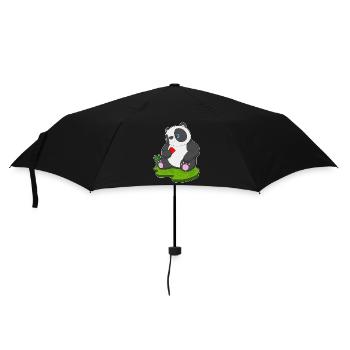 Panda Poker Pokerkarten - Regenschirm (klein) - Schwarz - Vorne