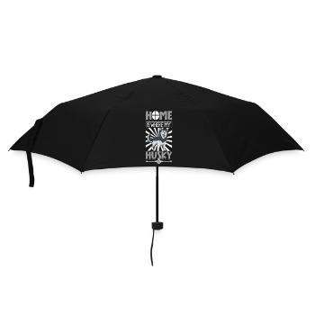 La maison est là où se trouve mon Husky - Husky sibérien - Parapluie standard - noir - Devant