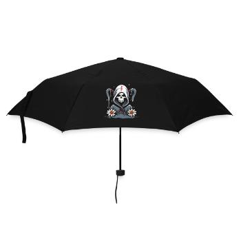 Le pouvoir des fleurs de la Faucheuse de dessin animé - Parapluie standard - noir - Devant