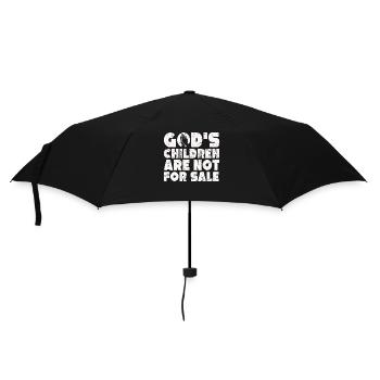 God's Children Are Not For Sale Christian Children - Umbrella (small) - black - Front