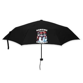Hanging With My Snowmies Sunglasses Snowmen - Umbrella (small) - black - Front