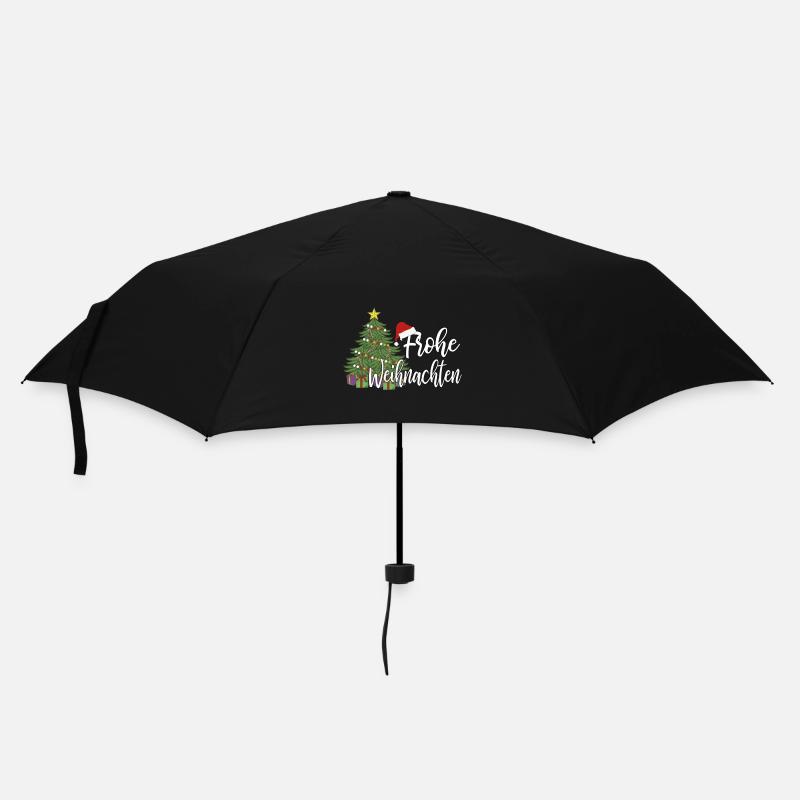 Weihnachten - Regenschirm (klein) - Schwarz
