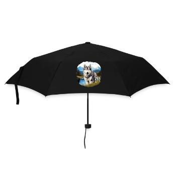 Husky - Umbrella (small) - black - Front