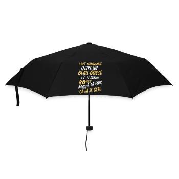 Cadeau D'anniversaire Beau gosse et d'avoir 80 ans - Parapluie standard - noir - Devant