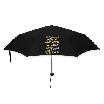 Cadeau D'anniversaire Beau gosse et d'avoir 68 ans - Parapluie standard - noir - Devant