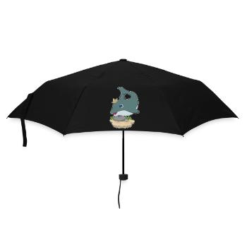 Dolphin Crown - Umbrella (small) - black - Front