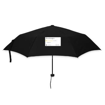 Bewertungen sind unnötig - Regenschirm (klein) - Schwarz - Vorne
