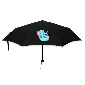 Bathtub Elephant - Umbrella (small) - black - Front
