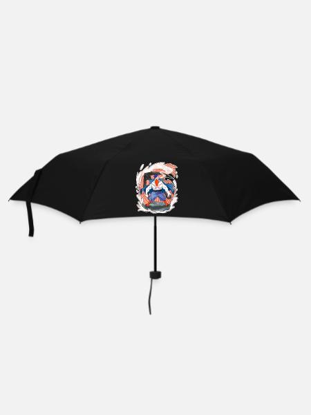 Möwe - Regenschirm (klein) - Schwarz
