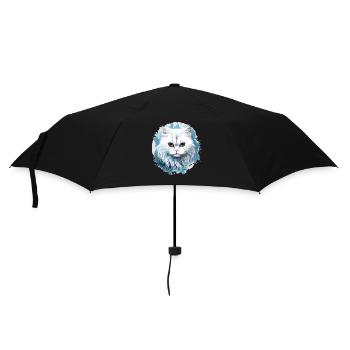 Persian Cat Perser Katze - Regenschirm (klein) - Schwarz - Vorne
