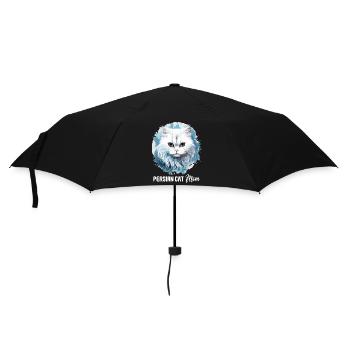 Persian Cat Perser Katze - Regenschirm (klein) - Schwarz - Vorne