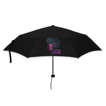 House Painter Decorator Retro 80s - Umbrella (small) - black - Front