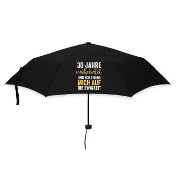 Ehe Perlenhochzeit 30 Jahre Verheiratet Hochzeitst - Regenschirm (klein) - Schwarz - Vorne